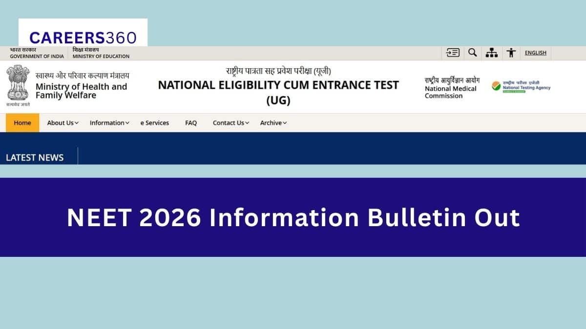 NEET UG 2026 Information Bulletin Released: Download PDF